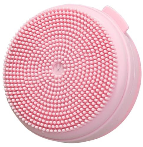 Healeved Spazzola Da Bagno in Silicone Con Porta Sapone E Corda Appesa Scrubber Morbido Per Doccia E Massaggio Corpo Adatta a Tutti I Tipi Di Pelle Portatile 3.3X3.3X1.9 in