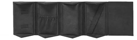Jiqoe Elegante estuche enrollable para joyas, multiusos, contenedor de joyas de viaje con compartimentos espaciosos para mujeres y niñas