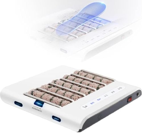 Machine De Nettoyage De Semelles Entièrement Automatique, Machine De Cirage Chaussures À Aspiration 1000 Pa, Chargement/branchement 2 Fonctions, Pas Besoin D'ajouter L'eau, Convient Aux Talons Hauts