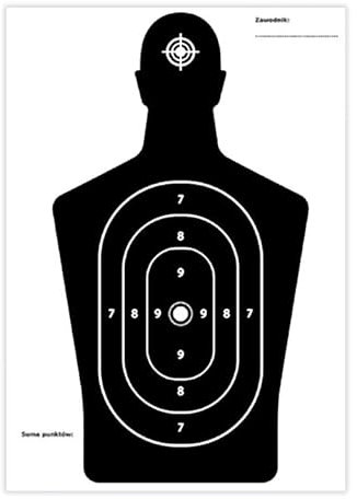 Schießziele Zielscheiben Französische Figur 45x60 cm 50 Stck. PTS6 (50)