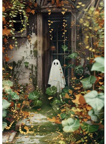 Lxmsja Ghost Diamond Art Kits Adults Beginners, 5D Landscape Diamond Painting Kits for Adults, DIY Full Drill Diamond Painting Crystal Gem Art Kits Halloween Gifts for Home Wall Decor 30x40cm