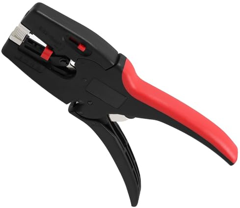 Pinza Spelafili Automatica Professionale Leggera e Portatile 3 in 1 Pinza Spelafili Elettricista con Ganasce Autoregolanti per Spelatura Taglio e Crimpatura di Cavi Elettrici 32-7 AWG(0,03 mm²-10 mm²)