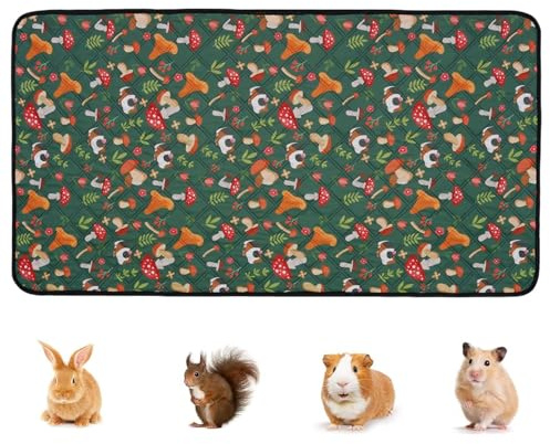Ahuuen Tapis pour Cage de Cochon d'Inde, Protection Hygénique Réutilisable pour Cage de Cobaye, Accessoire pour Animal de Compagnie Nettoyage Literie Intérieur Extérieur Nid Douillet