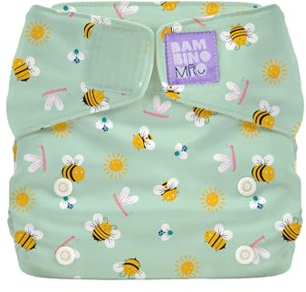 Bambino Mio Miosolo Klassisk tygblöjor för flera användningar (Flyg högt) – All-in-one-tygblöjor, tvättbara blöjor i en storlek, läckagesäkra och absorberande