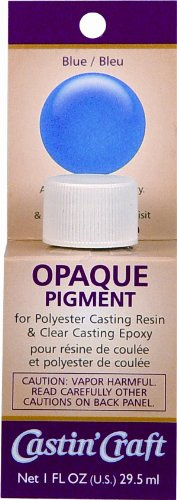 Environmental Technology Castin'Craft Opaque Pigment - Blue (1 oz Kit) Color for Polyester Casting Resin & Clear Epoxy | Coloring Liquid Tints & Dye Art Supplies for Artists, Artisans & Hobbyists