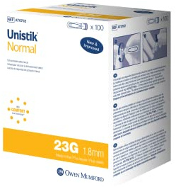 Owen Mumford Unistik 3 Safety Lancets (23G), 100 Count