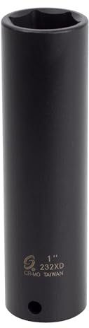 SUNEX TOOLS 232xd 1/2-Inch Drive 1-Inch Extra Deep Impact Socket