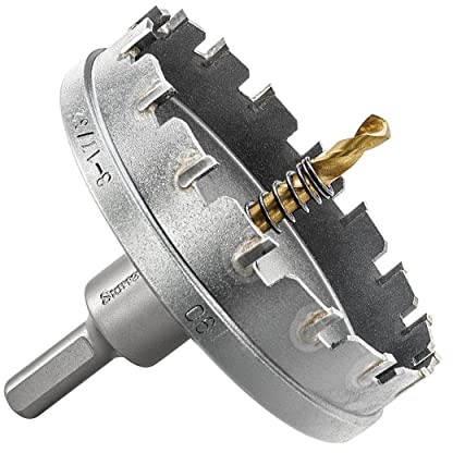 Starrett Tungsten Carbide Tipped Hole Saw with Arbor - 90mm, SM90 for Stainless Steel and Aluminium