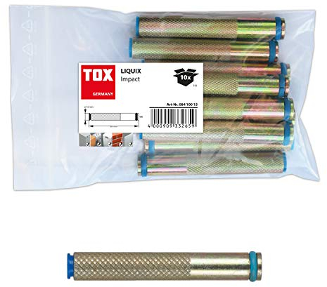 TOX 08410019 Liquix Impact Verbundmörtel-Zubehör, M10x80 mm, 10 Stück