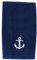 Sea-Club Gästehandtuch Anker blau Handtuch Tuch Baumwolle maritim
