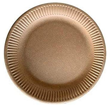 Dart - 50 ASSIETTES RONDES KRAFT RECYCLABLE 23CM NATUREL