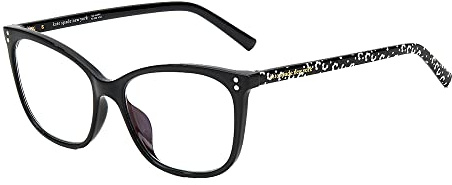kate spade new york Womens Female Optical Style Aubree Reading Glasses, Black/Demo Lens, 53mm 16mm US