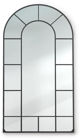 Casa Chic Großer Wandspiegel, Ganzkörperspiegel 84x46 cm, Steh Spiegel Groß & Lang, Alu-Standspiegel für Schlafzimmer & Ankleide, Big Standing Mirror Full Length, Stehspiegel oder für die Wand