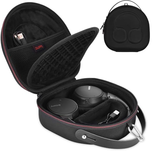 ZUJFPL EVA Hard Case Compatible with JBL Tune 710BT / 720BT / 770NC, and Sony WH-CH710N/WH-CH720N/WH-CH702N Noise Canceling Wireless Headphones, Premium Travel Protective Storage Bag - Black