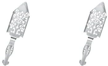2 Cucharas de Absenta, Cuchara Ranurada de Acero Inoxidable 304, Barras de Diseño Antiguo, Filtro de Taza de Vidrio, Barras de Cóctel, Filtro para Beber