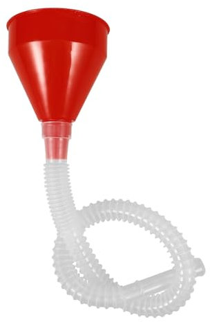 Gatuida Motorcycle Oil Funnel Filter Thickened Plastic Fuel Funnel for Cars and Motorcycles Flexible for Oil Change Automotive Filling Tool