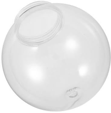 Alipis Lámpara Acrílica Post Globo Transparente Pantalla De Reemplazo Para Luz Globo Redondo Exterior Para Jardín Patio Y Porche Fácil Instalación