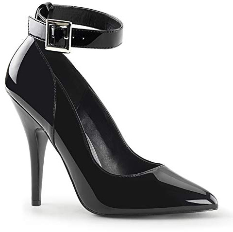 Pleaser SEDUCE-431, Escarpins femme - Noir - Nero (Blk Pat), 42 EU (9 UK)