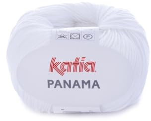 Katia - Panama - Fb. 1 weiß, 50 g = 180 Meter, Nadelstärke 2,5 - 3