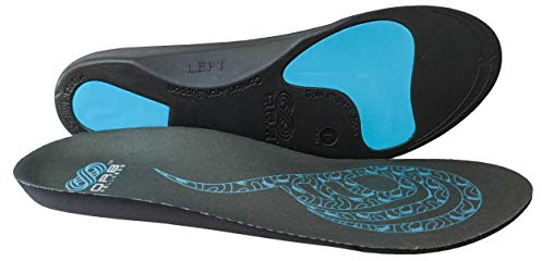ORTHO ACTIVE - 2 Plantillas Ortopédicas para Fascitis Plantar y Soporte de Arco, para Botas y Zapatos de Mujeres y Hombres, Pies Planos, Gris, Large