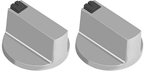 Lote de 2 botones de ajuste para cocina de gas, placas de cocción, diámetro orificio de fijación de 6 mm, mango para cocina de gas y hornos, repuesto interruptor giratorio