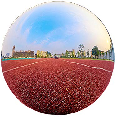 zosenda Bola de observación de Acero Inoxidable – Bola Hueca Pulida Espejo Reflectante – Bola de jardín Flotante sin Soldadura – Decoración de jardín – 20 cm