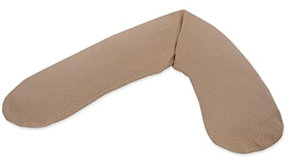 Theraline Ersatzbezug für Das Original Schwangerschaftskissen & Stillkissen, Stillkissen Bezug 190 cm, Feinstrick aus 100% Baumwolle, Farbe: Savannah