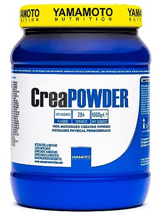 YAMAMOTO NUTRITION, CreaPOWDER 1000 g, Créatine Monohydrate en Poudre Supplément Alimentaire, Supplément pour Athlètes Augmente la Performance Physique, Goût Neutre