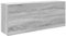 vidaXL Bad-Wandschrank Grau Sonoma 100x25x40 cm Holzwerkstoff, Bad-Hängeschrank, Hängeschrank Badezimmer, Wand-Badschrank, Hängeschrank Bad