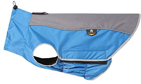Homieco Chaqueta Invierno para Perros, Abrigo Impermeable para Mascotas con Capucha, Chaqueta Traje para Perro con Tiras Reflectantes de Seguridad, Ropa Impermeable Caliente de Mascotas