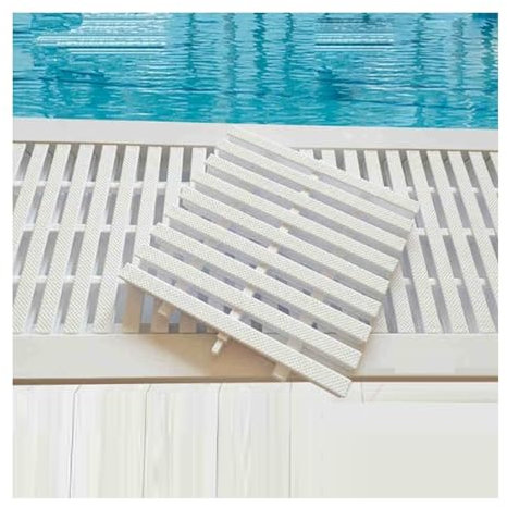 Lot de 10 bandes de protection pour grille de drainage de piscine, salle de bain, patios, terrasses, allées - 20 x 100 cm - Protection contre les débordements et sécurité