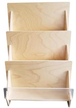 Genérico Expositor De Tarjetas De Felicitación | Estante De Madera De 3 Niveles | Soporte Para Pegatinas | Para Hogar Lugar De Trabajo Fiesta De Cumpleaños Feria Comercial Tienda Minorista Feria De