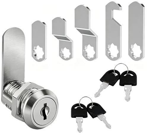 Cabinet Lock,Universal Cam Lock Cabinets Locks with Key for Drawer Post Box
