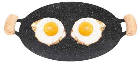 Poêle Teppanyaki | Poêle à Griller Ronde coréenne avec revêtement