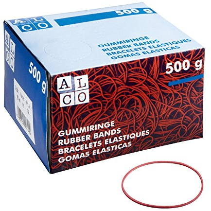 ALCO-Albert 740 - Gummiringe Ø 65mm 500 g, rot