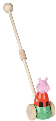 Milly & Flynn Peppa Pig Wooden Push-Along Toy