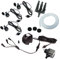 Springbrunnenpumpe mit LED Beleuchtung – Komplett-Set inkl. 3x Quellstein-LED, 3-Wege-Verteiler, ½ Schlauch, 12V Netzteil & 5m Kabel – Ideal für Wasserspiele & Gartenbrunnen (800 L/H, Kalt-Weiß)