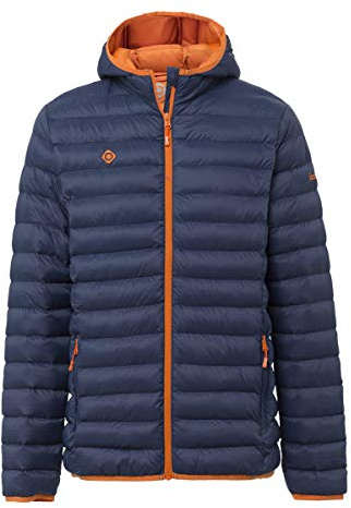 Izas Sindu Chaqueta de Fibra, Hombre, Azul Noche/Naranja, 4XL
