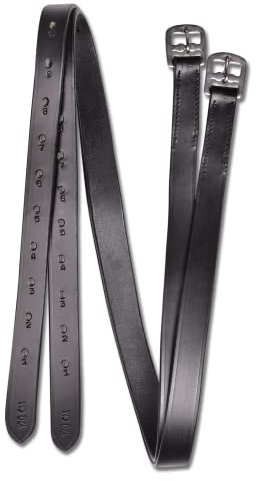 WALDHAUSEN Star Steigbügelriemen, 130 cm, schwarz