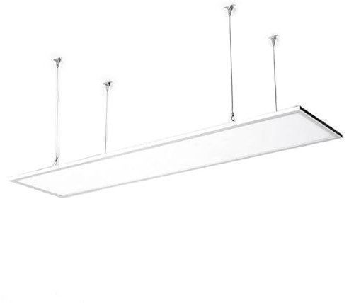 LEDKIA LIGHTING Pannello LED 120x30cm 40W 4000lm + Kit di Sospensione 3000K Individuale Bianco Caldo