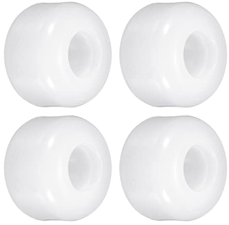 PATIKIL 4 Stück 54mm Longboard Rollen Skateboard Rad Straße Rollen für Skateboards Cruiser Räder Ersatz 85A Weiß