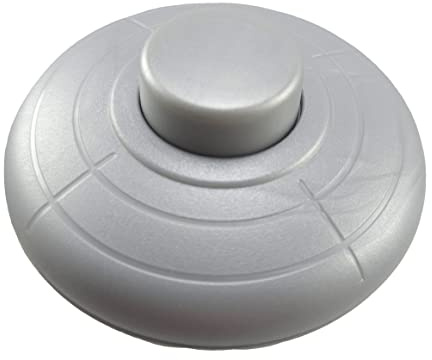 MWMS Interrupteur à pied à vis 1 pôle 2 A 250 V Argenté