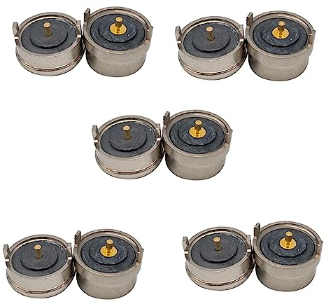 ailill 10 x Magnet Federbelastete Pogo Pin Connector Single Spring Pin 2 Poles Charge Power Male Female Sonde Solder Wire and PCB