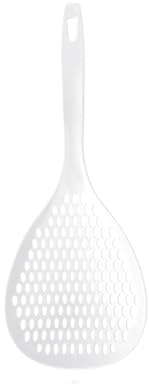 Kök pastasked hushåll dräneringssked kök långt handtag spaghettisked (färg: Vit, storlek: 34,5 x 13,5 cm)