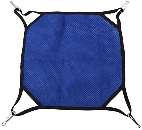 Hamaca de Malla de Mascota, Hamaca Nido Ardilla Roedor Hámster Pequeño, Camas Hammo Colgantes Transpirables Cama Actividad Animales para la Barbilla Rata Gato A Cavy Degu Gerbil (L (34 * 34 cm))