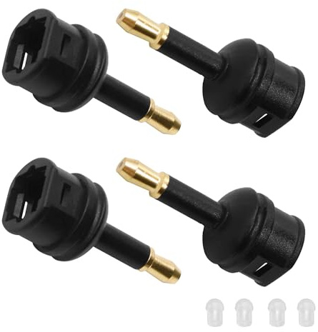 YARCHONN Mini adaptateur Toslink 3,5 mm fibre optique Toslink femelle vers mini jack mâle 3,5 mm fibre optique convertisseur audio pour câble audio optique ordinateur portable TV barre de son home