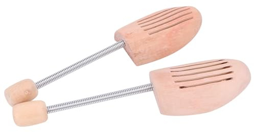 Aramox Skoformare, Trämaterial, Antideformationsskostöd, Fjäderdesign, Idealisk för Skor i Storlek 41 42, Unisexanvändning (45 46)