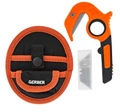 Gerber Couteau à lame fixe - Vital, Orange, 31-003645