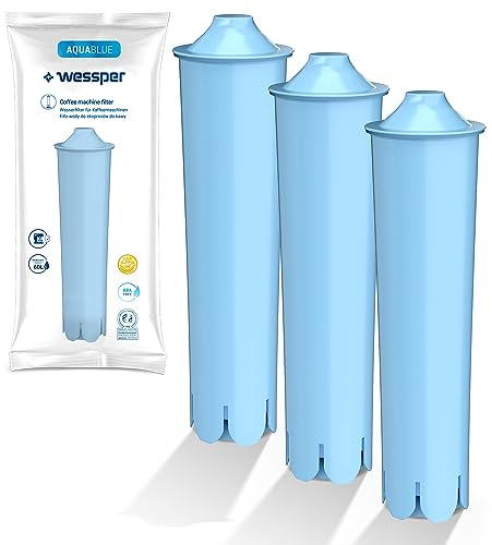 Wessper Vattenfilter kompatibel med Jura Claris Blue filterpatron GIGA filter helautomatisk kaffemaskin ENA 3 5 7 9 J9.2 J9.3 J9.4 J80 J85 Z7 Z9 One Touch, IMPRESSA A5 A9 C50 C55 F7 F8 MICRO 1 5 8