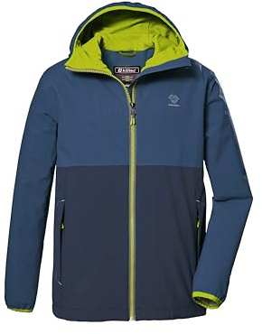 killtec - KOS 276 BYS JCKT, Chaqueta funcional impermeable/chaqueta exterior con capucha. Niños, dunkel ozean,